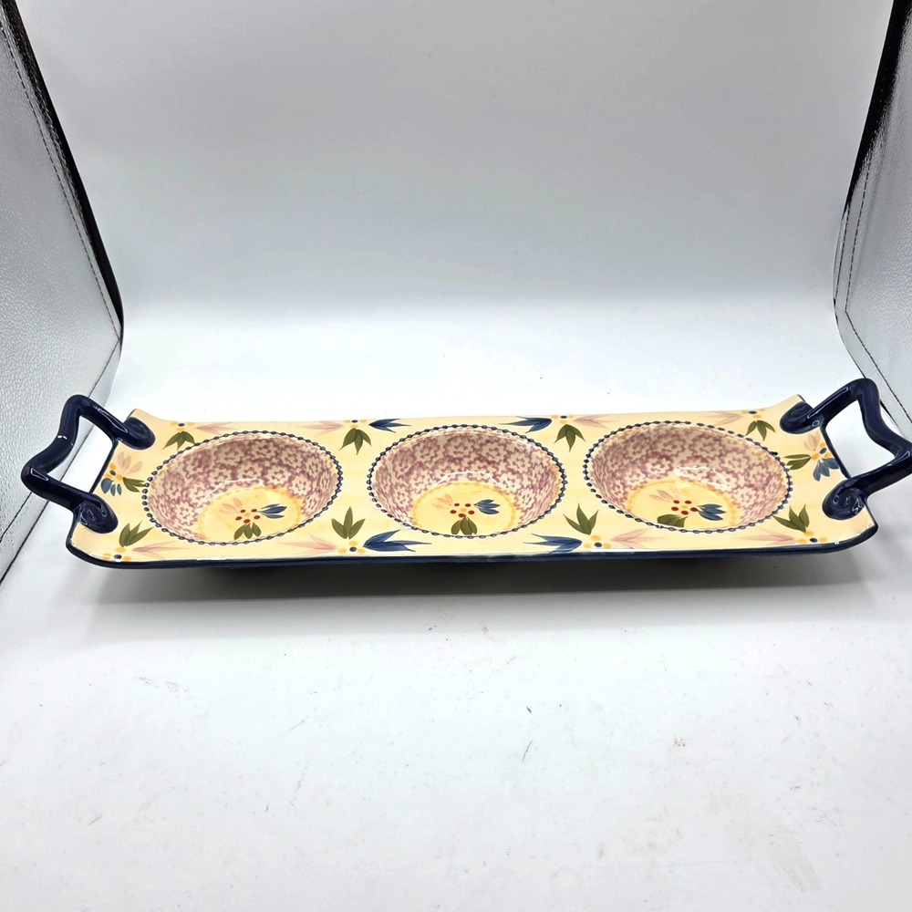 Temptations Old‎ World Rectangle Appetizer Server Serving Tray